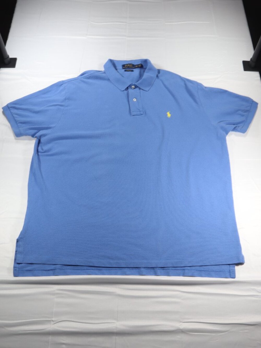 Polo Ralph Lauren Collared Shirt Blue XXL/TTG Classic Fit Polo Yellow Horse